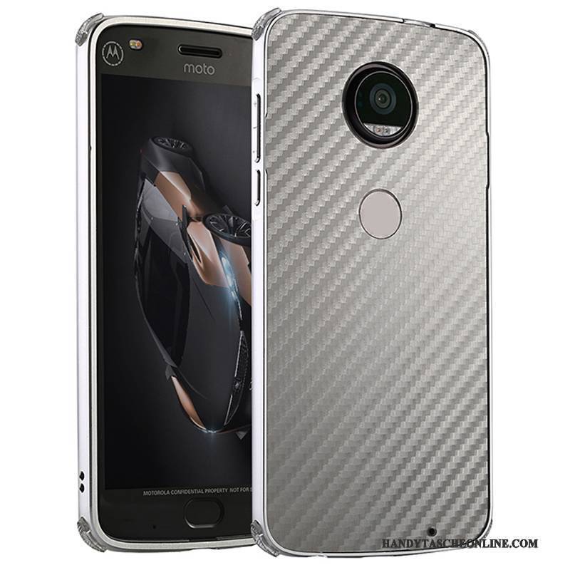 Hülle Moto Z2 Play Metall Handyhüllen Grenze, Case Moto Z2 Play Schutz Anti-sturz Gold