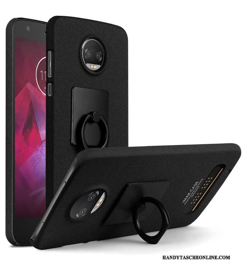 Hülle Moto Z2 Play Schutz Blau Schwer, Case Moto Z2 Play Handyhüllen Nubuck