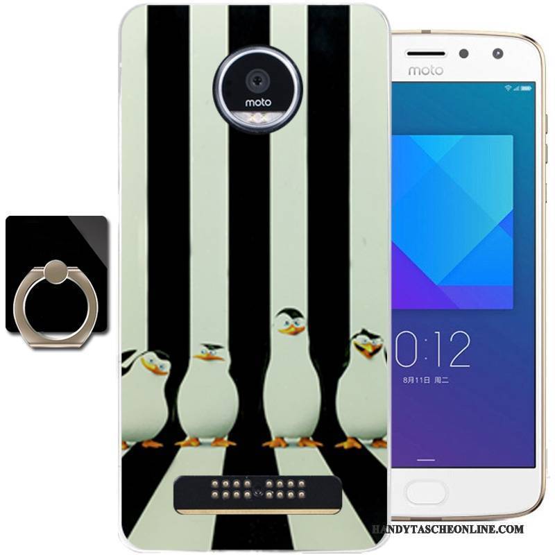 Hülle Moto Z2 Play Weiche Frisch Handyhüllen, Case Moto Z2 Play Silikon Blau