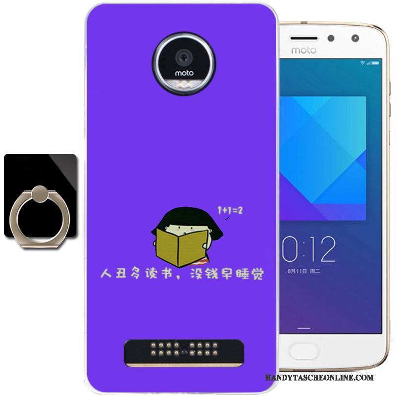 Hülle Moto Z2 Play Weiche Frisch Handyhüllen, Case Moto Z2 Play Silikon Blau