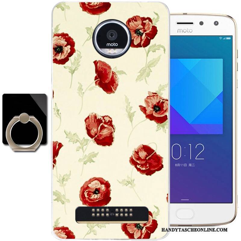 Hülle Moto Z2 Play Weiche Frisch Handyhüllen, Case Moto Z2 Play Silikon Blau