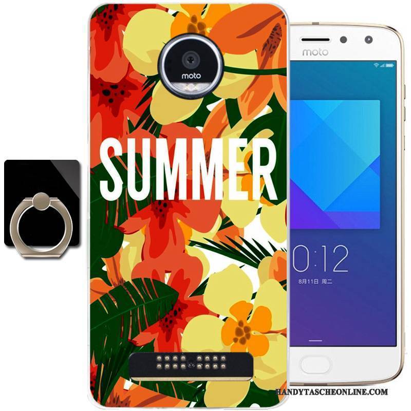 Hülle Moto Z2 Play Weiche Frisch Handyhüllen, Case Moto Z2 Play Silikon Blau