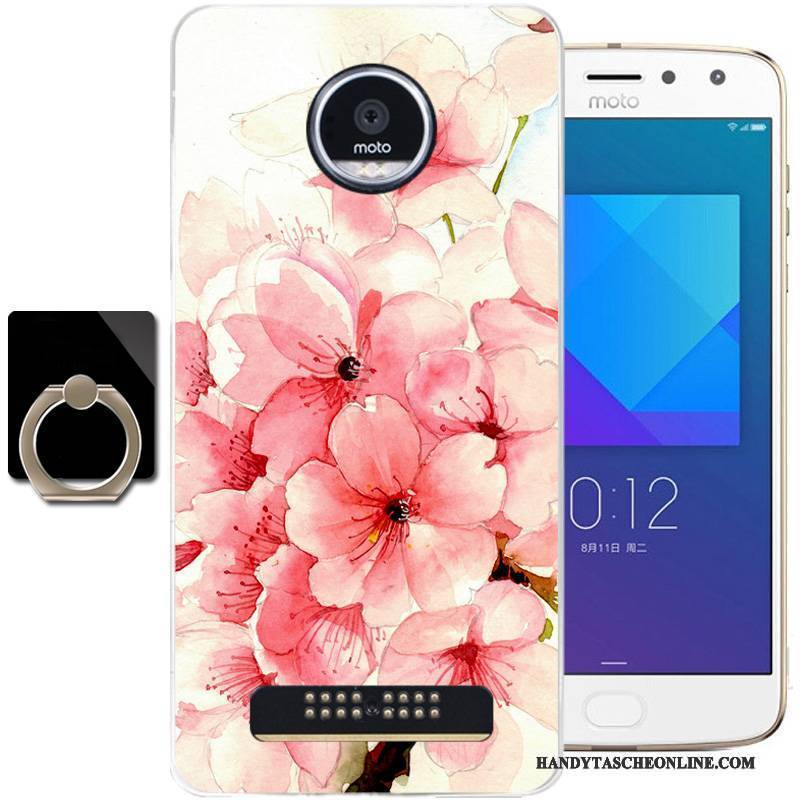 Hülle Moto Z2 Play Weiche Frisch Handyhüllen, Case Moto Z2 Play Silikon Blau