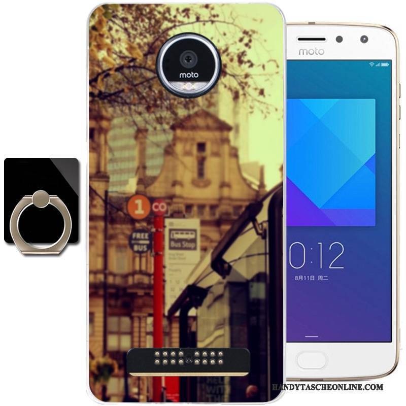 Hülle Moto Z2 Play Weiche Frisch Handyhüllen, Case Moto Z2 Play Silikon Blau