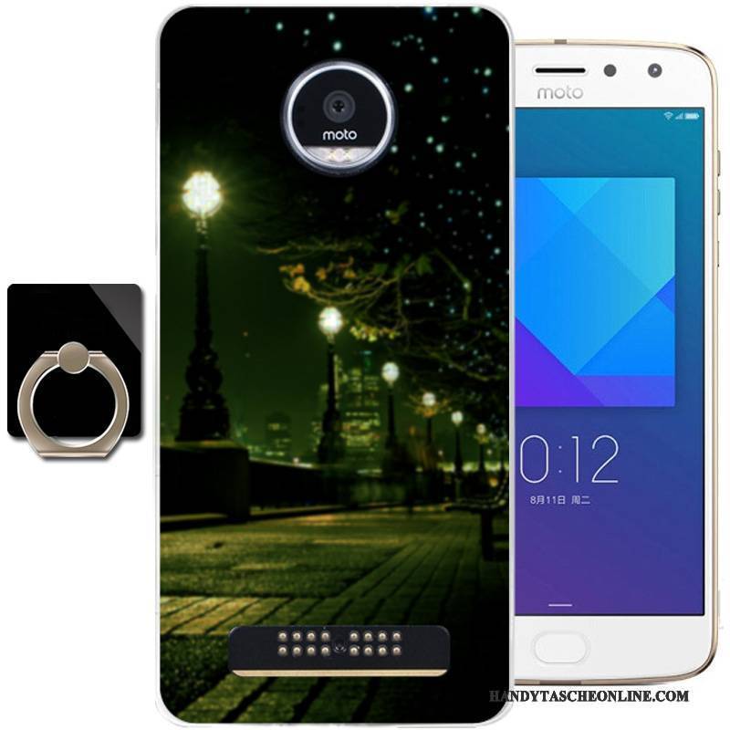 Hülle Moto Z2 Play Weiche Frisch Handyhüllen, Case Moto Z2 Play Silikon Blau