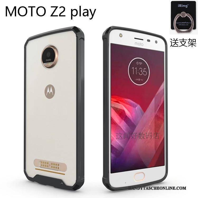 Hülle Moto Z2 Play Weiche Transparent Schwer, Case Moto Z2 Play Schutz Anti-sturz Handyhüllen