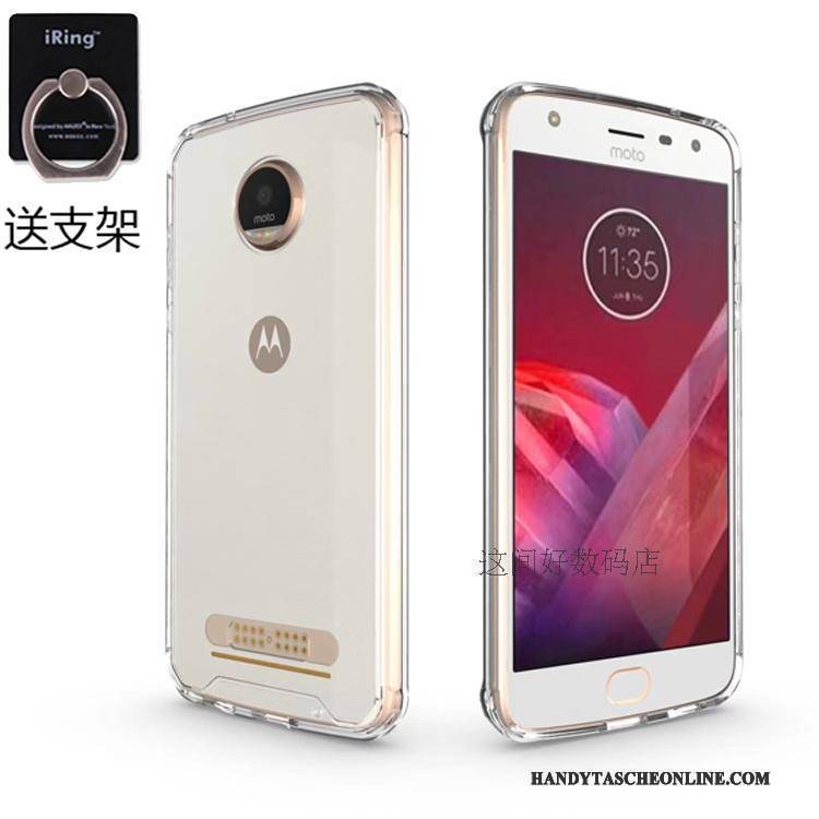 Hülle Moto Z2 Play Weiche Transparent Schwer, Case Moto Z2 Play Schutz Anti-sturz Handyhüllen