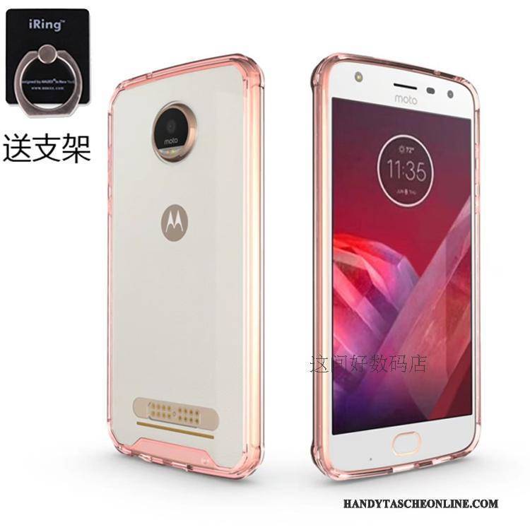 Hülle Moto Z2 Play Weiche Transparent Schwer, Case Moto Z2 Play Schutz Anti-sturz Handyhüllen