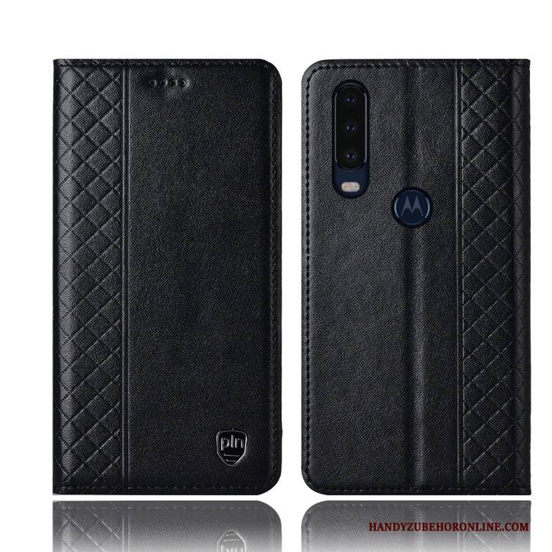 Hülle Motorola One Action Folio Anti-sturz Rot, Case Motorola One Action Lederhülle Handyhüllen