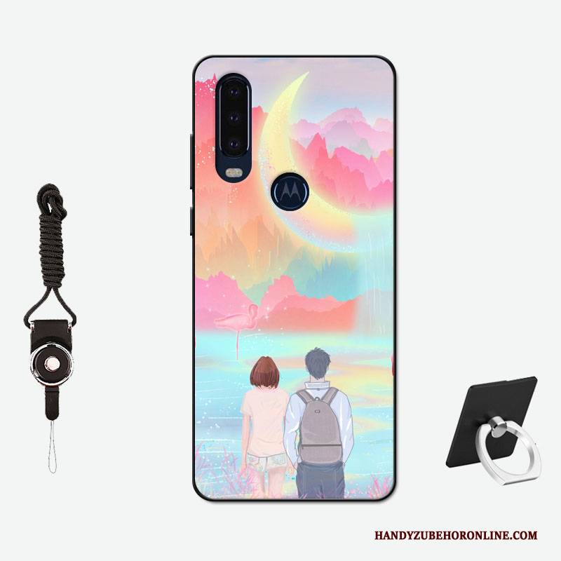 Hülle Motorola One Action Taschen Rutschfest Membran, Case Motorola One Action Weiche Anti-sturz Nubuck