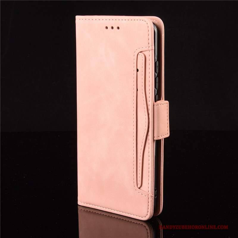 Hülle Motorola One Hyper Lederhülle Rosa Handyhüllen, Case Motorola One Hyper Folio