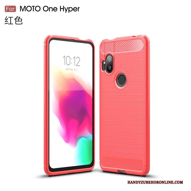 Hülle Motorola One Hyper Weiche Seide Business, Case Motorola One Hyper Schutz Rutschfest Handyhüllen