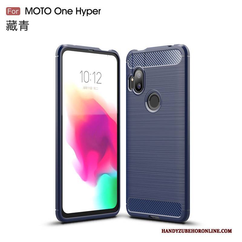 Hülle Motorola One Hyper Weiche Seide Business, Case Motorola One Hyper Schutz Rutschfest Handyhüllen