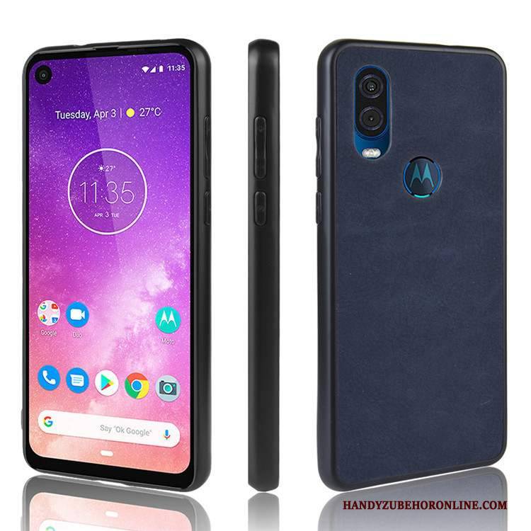 Hülle Motorola One Vision Schutz Handyhüllen Anti-sturz, Case Motorola One Vision Schwarz