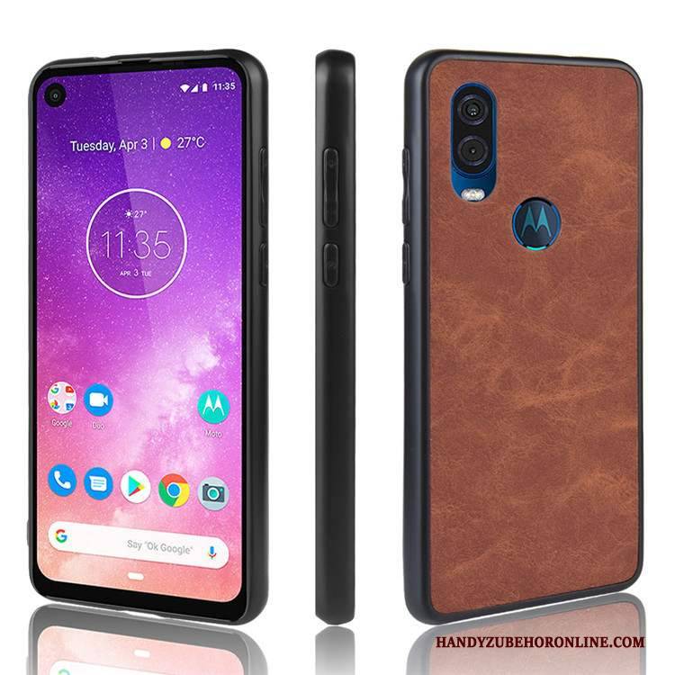 Hülle Motorola One Vision Schutz Handyhüllen Anti-sturz, Case Motorola One Vision Schwarz