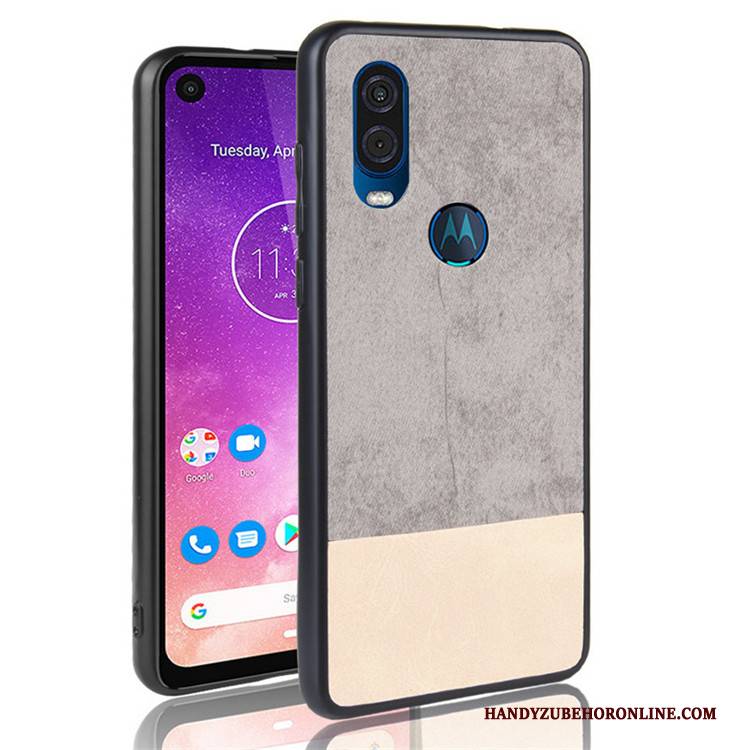 Hülle Motorola One Vision Taschen Schwarz Anti-sturz, Case Motorola One Vision Schutz Handyhüllen Mischfarben