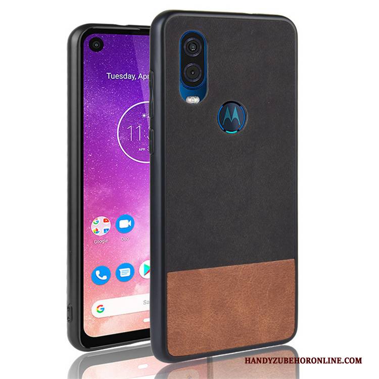 Hülle Motorola One Vision Taschen Schwarz Anti-sturz, Case Motorola One Vision Schutz Handyhüllen Mischfarben