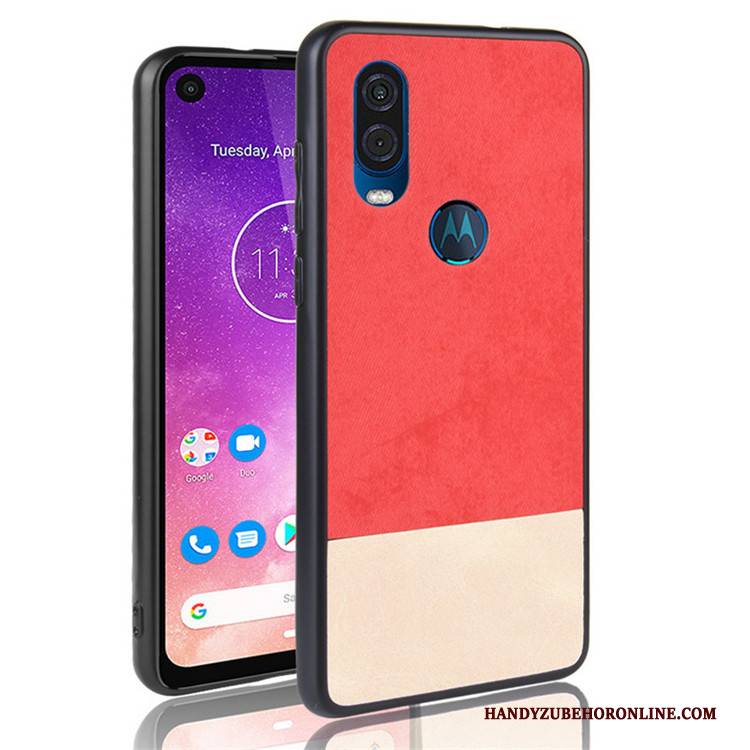 Hülle Motorola One Vision Taschen Schwarz Anti-sturz, Case Motorola One Vision Schutz Handyhüllen Mischfarben