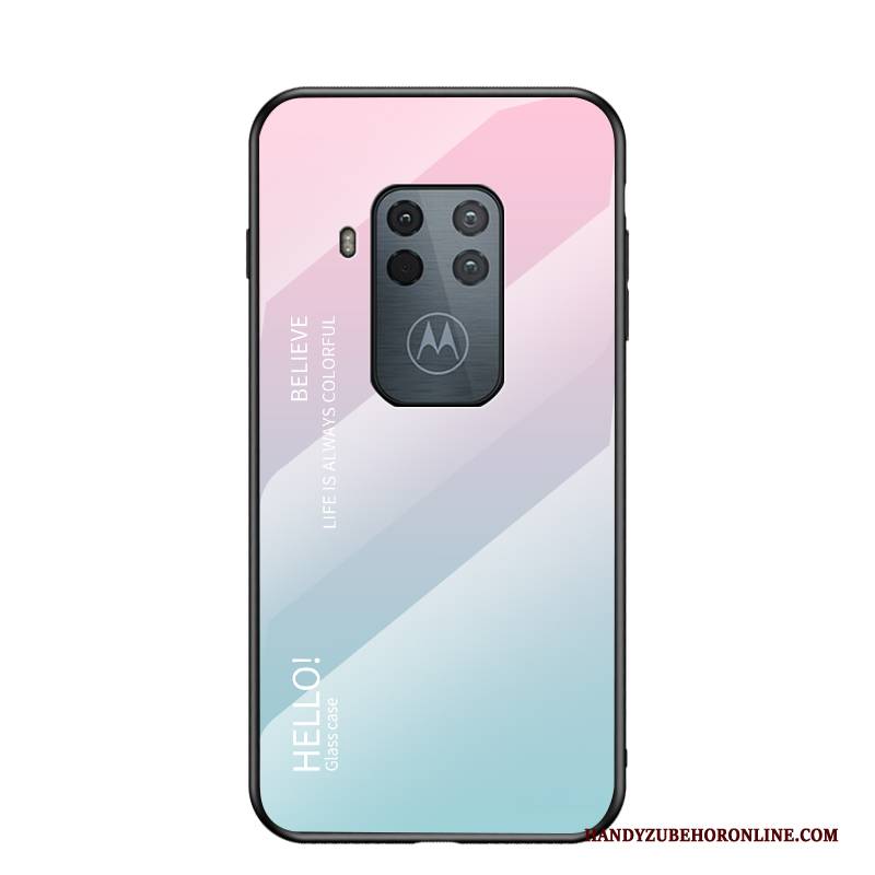 Hülle Motorola One Zoom Taschen Trend Lila, Case Motorola One Zoom Schutz Glas Handyhüllen