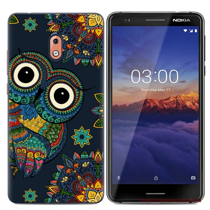 Hülle Nokia 2.1 Gemalt Handyhüllen Neu, Case Nokia 2.1 Kreativ Blau