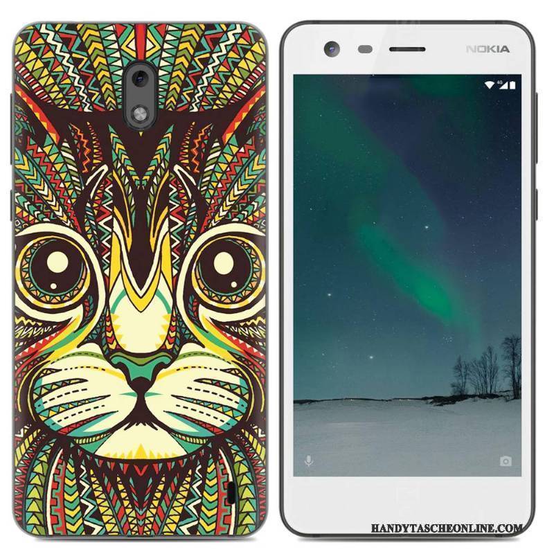 Hülle Nokia 2 Silikon Pu Handyhüllen, Case Nokia 2 Taschen Gelb Trend