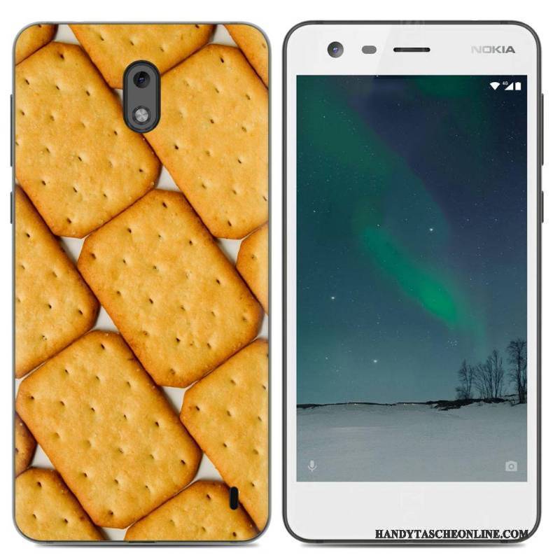 Hülle Nokia 2 Silikon Pu Handyhüllen, Case Nokia 2 Taschen Gelb Trend