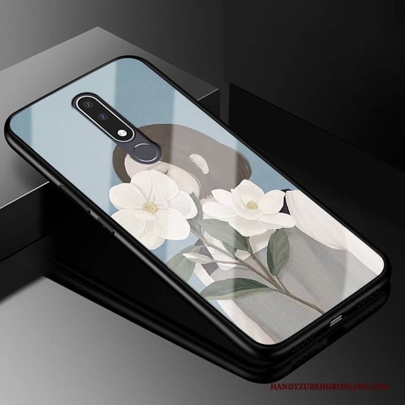 Hülle Nokia 3.1 Plus Silikon Wind Handyhüllen, Case Nokia 3.1 Plus Taschen Persönlichkeit Rosa