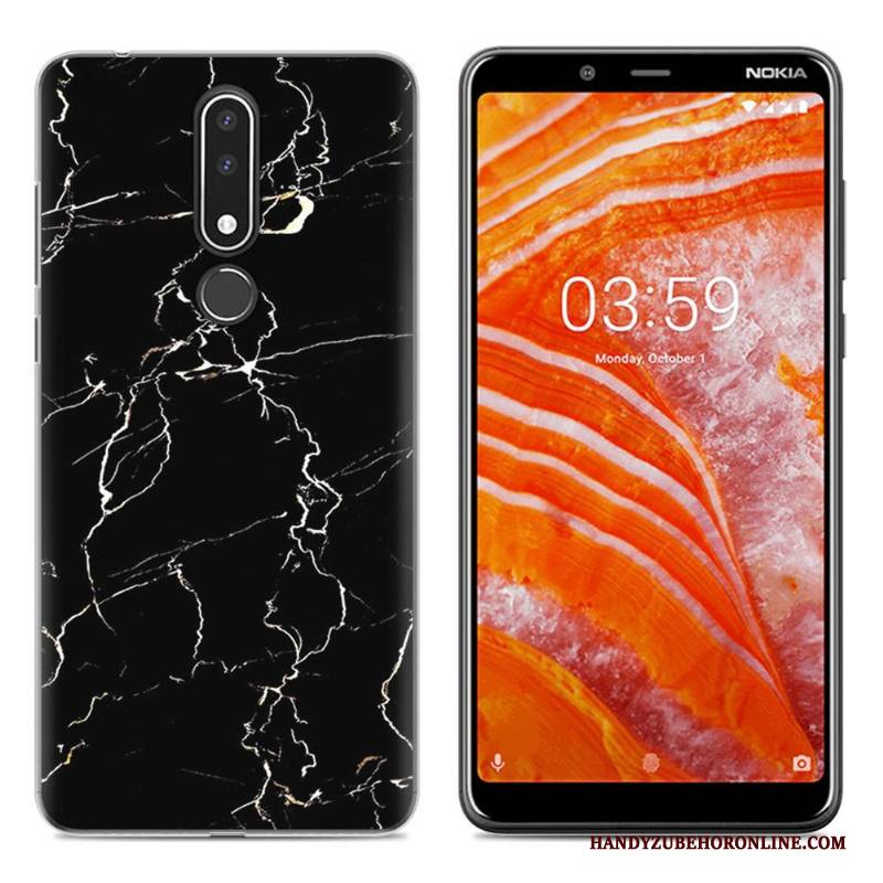 Hülle Nokia 3.1 Plus Weiche Einfach Handyhüllen, Case Nokia 3.1 Plus Gemalt Neu Grün