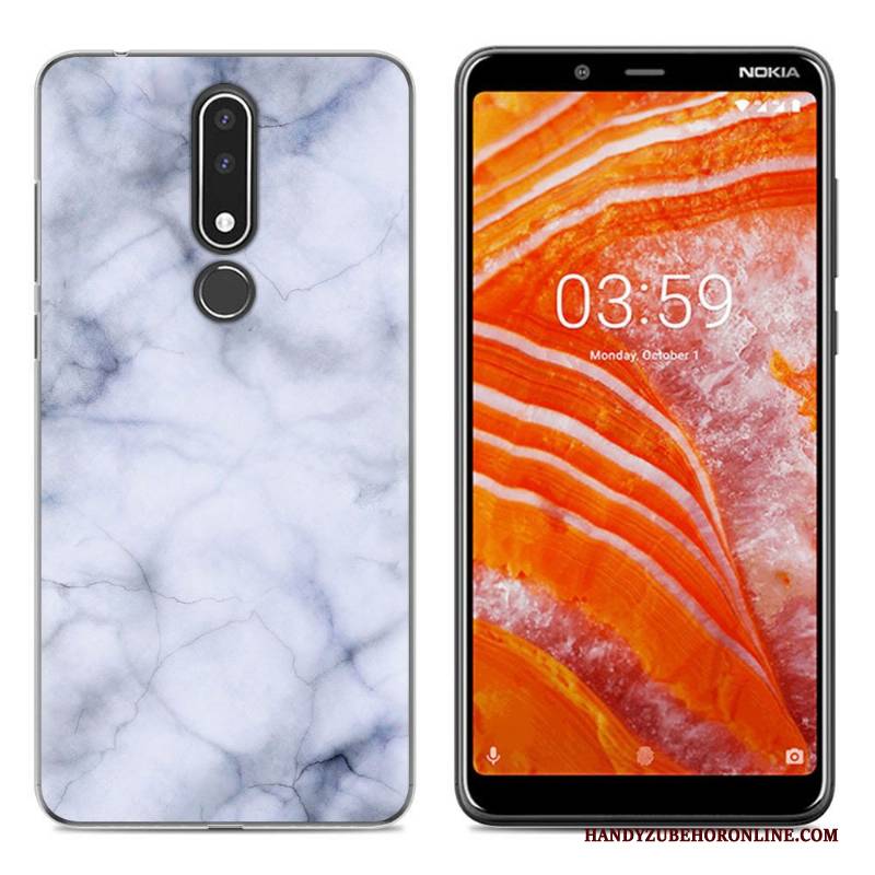 Hülle Nokia 3.1 Plus Weiche Einfach Handyhüllen, Case Nokia 3.1 Plus Gemalt Neu Grün