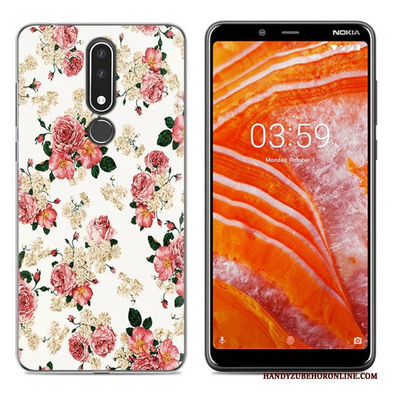 Hülle Nokia 3.1 Plus Weiche Einfach Handyhüllen, Case Nokia 3.1 Plus Gemalt Neu Grün