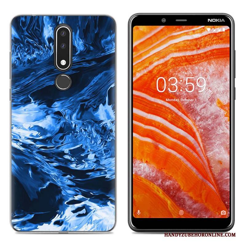 Hülle Nokia 3.1 Plus Weiche Einfach Handyhüllen, Case Nokia 3.1 Plus Gemalt Neu Grün