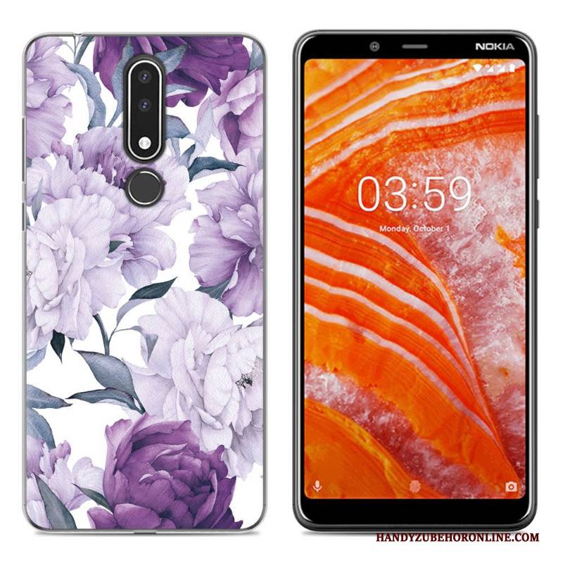 Hülle Nokia 3.1 Plus Weiche Einfach Handyhüllen, Case Nokia 3.1 Plus Gemalt Neu Grün