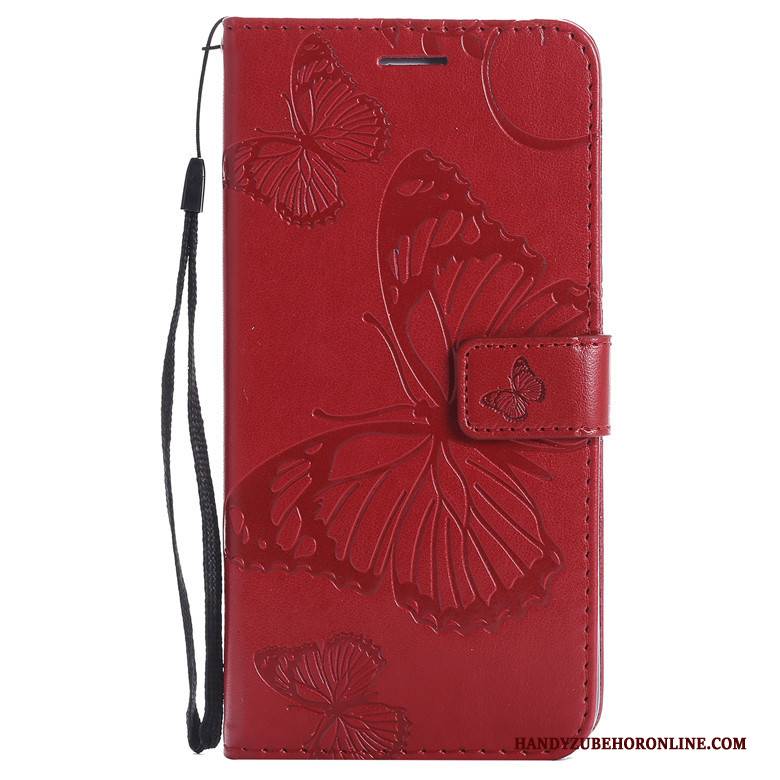 Hülle Nokia 3.2 Silikon Blumen Schmetterling, Case Nokia 3.2 Taschen Handyhüllen Rosa