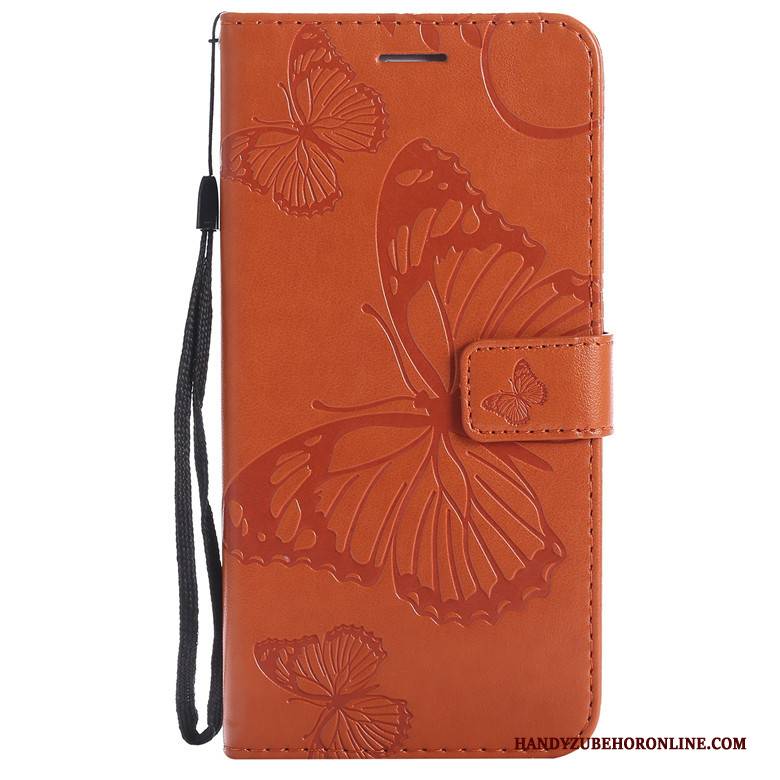 Hülle Nokia 3.2 Silikon Blumen Schmetterling, Case Nokia 3.2 Taschen Handyhüllen Rosa