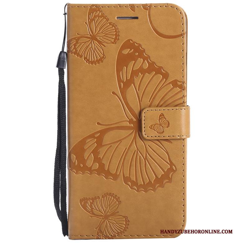 Hülle Nokia 3.2 Silikon Blumen Schmetterling, Case Nokia 3.2 Taschen Handyhüllen Rosa