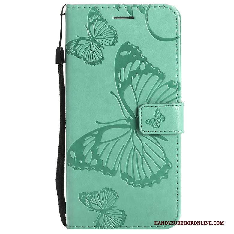 Hülle Nokia 3.2 Silikon Blumen Schmetterling, Case Nokia 3.2 Taschen Handyhüllen Rosa