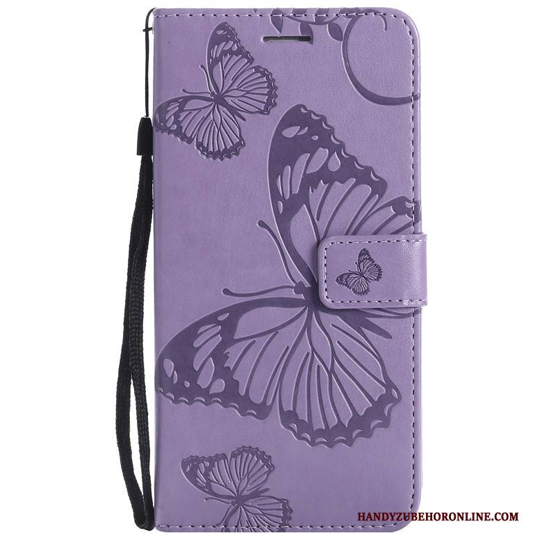 Hülle Nokia 3.2 Silikon Blumen Schmetterling, Case Nokia 3.2 Taschen Handyhüllen Rosa