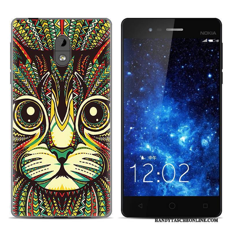 Hülle Nokia 3 Kreativ Leopard Handyhüllen, Case Nokia 3 Schutz Transparent Trend