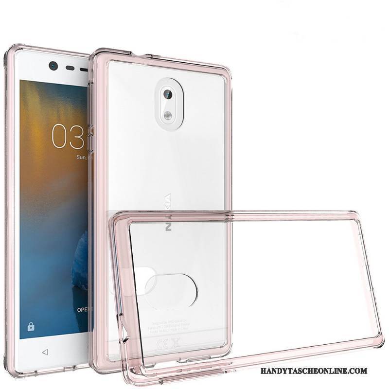 Hülle Nokia 3 Schutz Grenze Transparent, Case Nokia 3 Handyhüllen Persönlichkeit