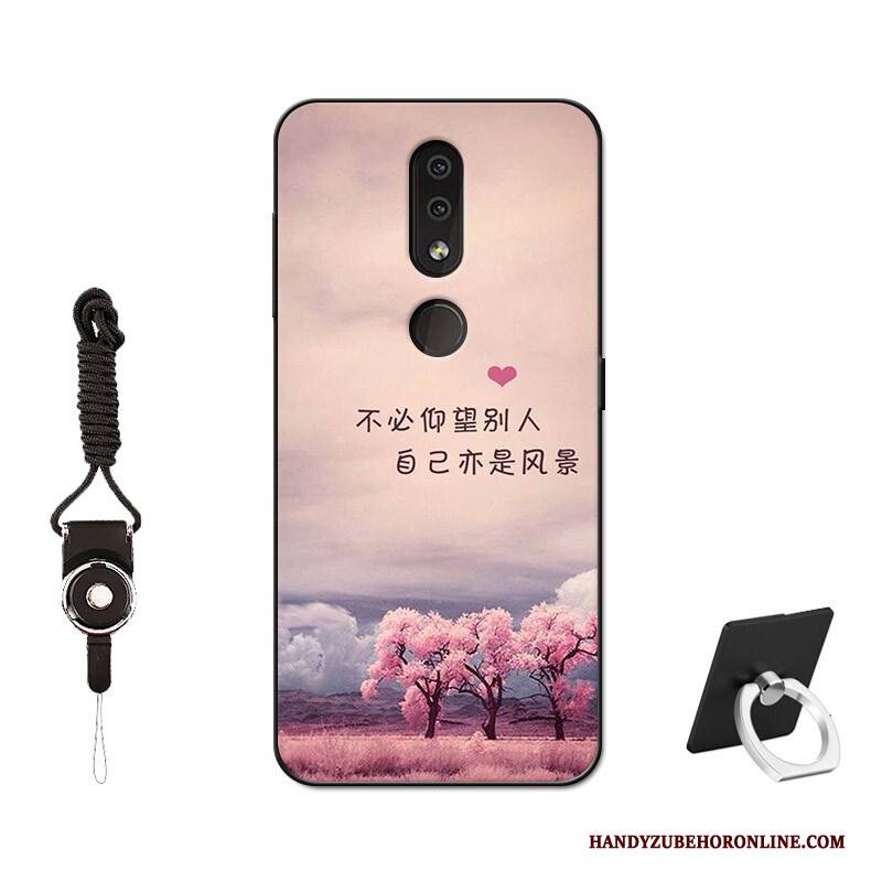 Hülle Nokia 4.2 Taschen Handyhüllen Rosa, Case Nokia 4.2 Silikon