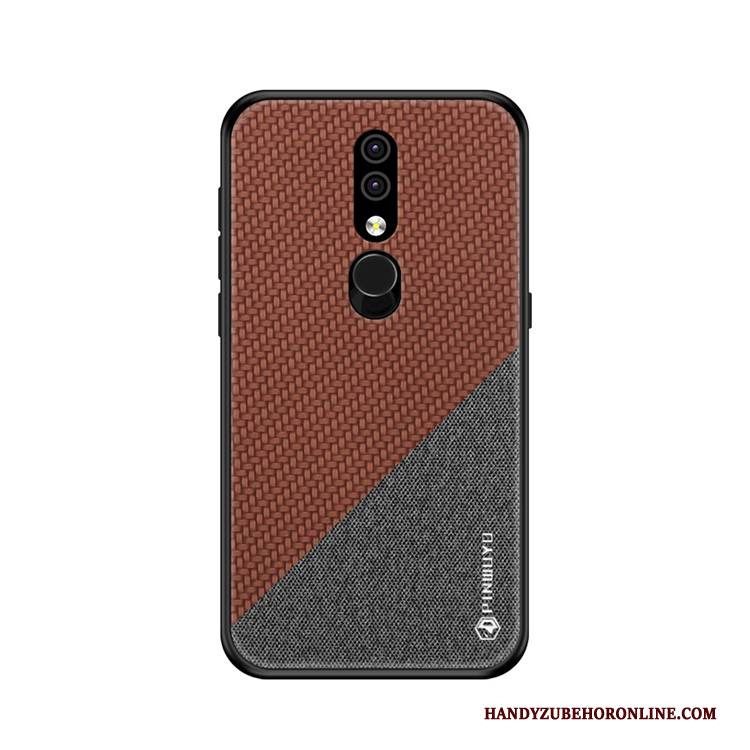 Hülle Nokia 4.2 Taschen Persönlichkeit Rot, Case Nokia 4.2 Weiche Handyhüllen Stoff