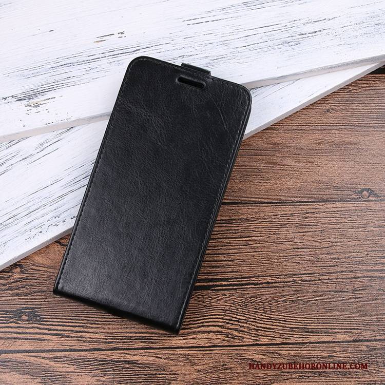 Hülle Nokia 5.1 Plus Lederhülle Handyhüllen Schwarz, Case Nokia 5.1 Plus Folio Karte