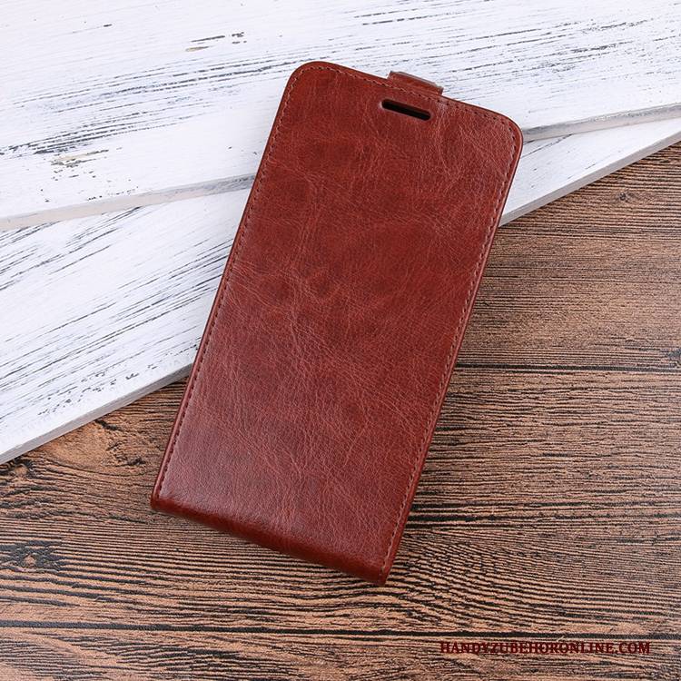 Hülle Nokia 5.1 Plus Lederhülle Handyhüllen Schwarz, Case Nokia 5.1 Plus Folio Karte