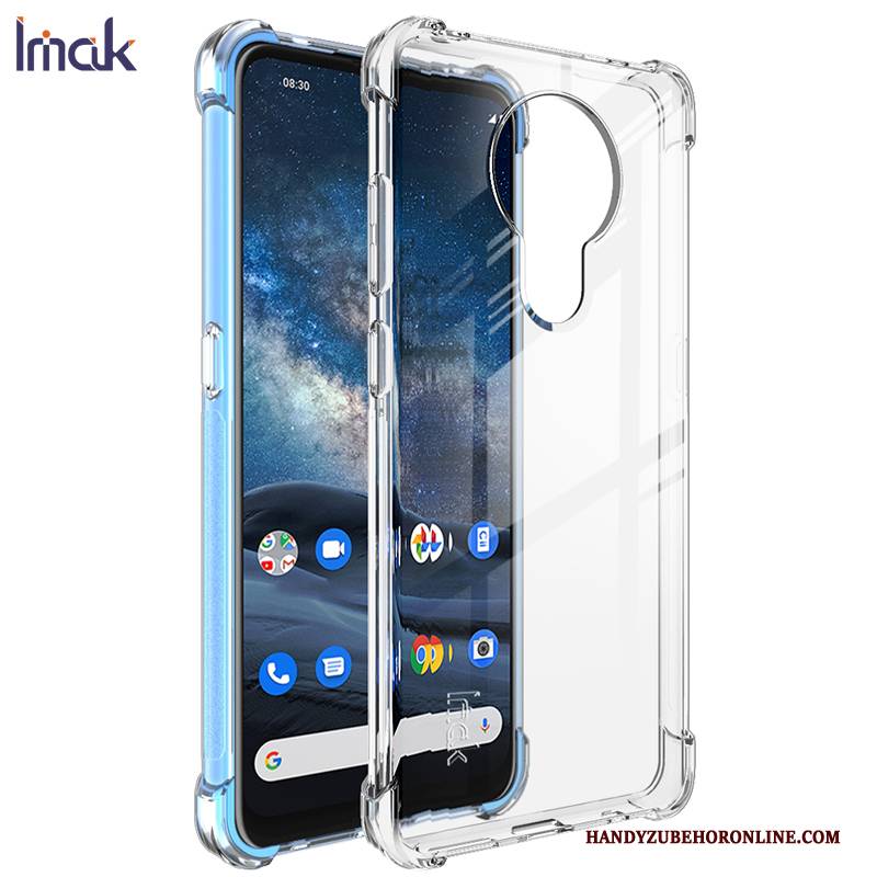 Hülle Nokia 5.3 Taschen Handyhüllen Neu, Case Nokia 5.3 Silikon Transparent Weiß