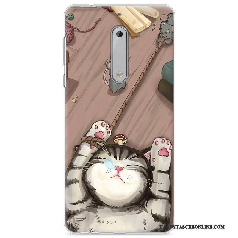 Hülle Nokia 5 Karikatur Nette Rosa, Case Nokia 5 Weiche Handyhüllen Trend