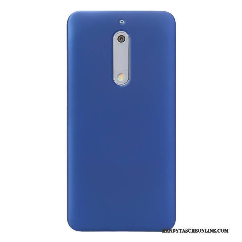 Hülle Nokia 5 Schutz Blau Farbe, Case Nokia 5 Nubuck Dünne