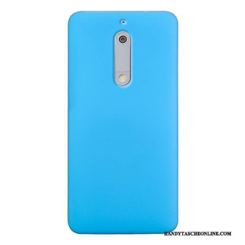 Hülle Nokia 5 Schutz Blau Farbe, Case Nokia 5 Nubuck Dünne