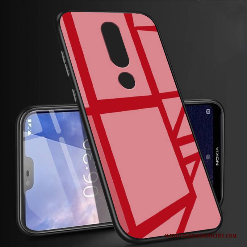 Hülle Nokia 6.1 Schutz Trend Einfach, Case Nokia 6.1 Taschen Glas Neu