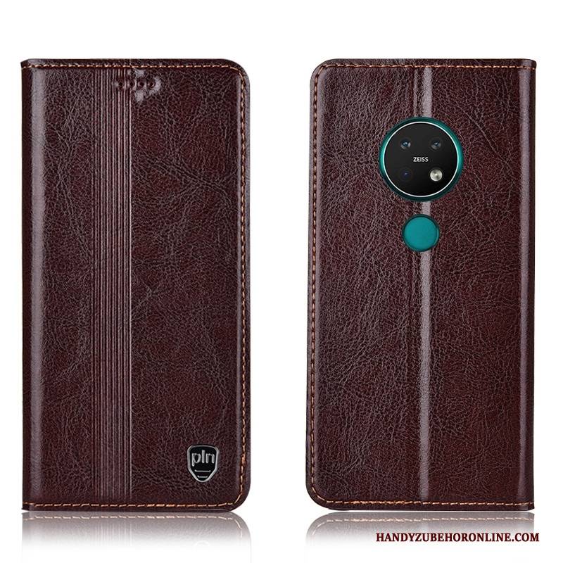 Hülle Nokia 6.2 Folio Rot Handyhüllen, Case Nokia 6.2 Taschen Anti-sturz