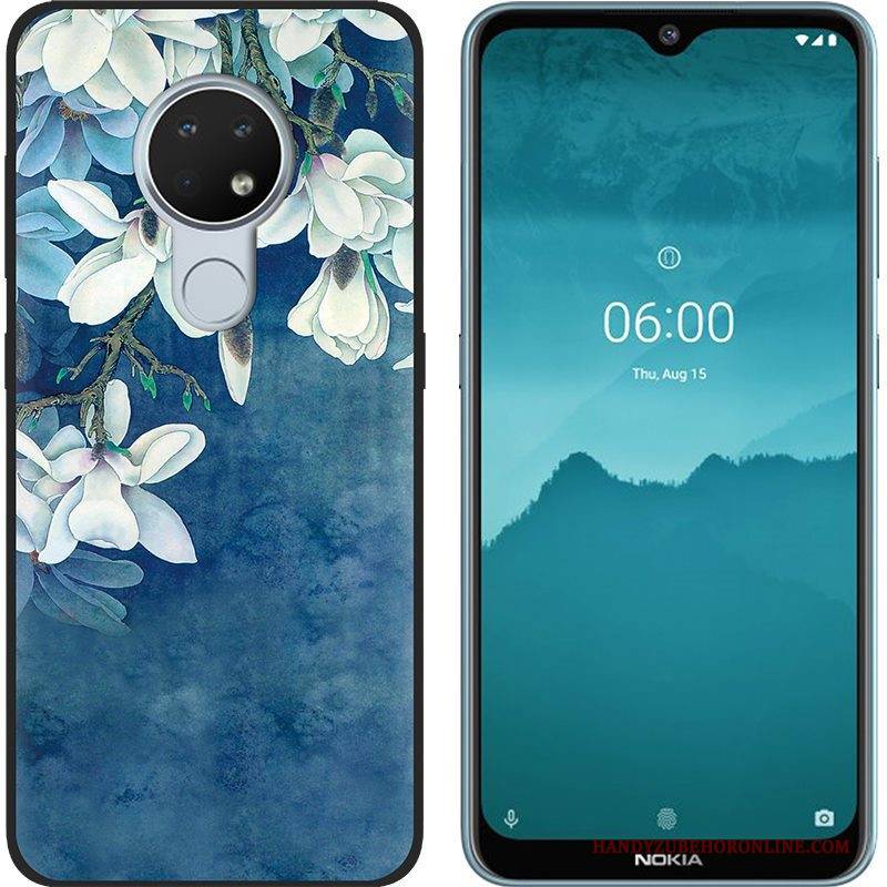 Hülle Nokia 6.2 Kreativ Handyhüllen Nubuck, Case Nokia 6.2 Weiche Trend Schwarz